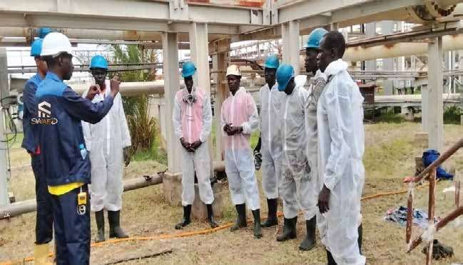 SWAED supervisor training local graduates in the field