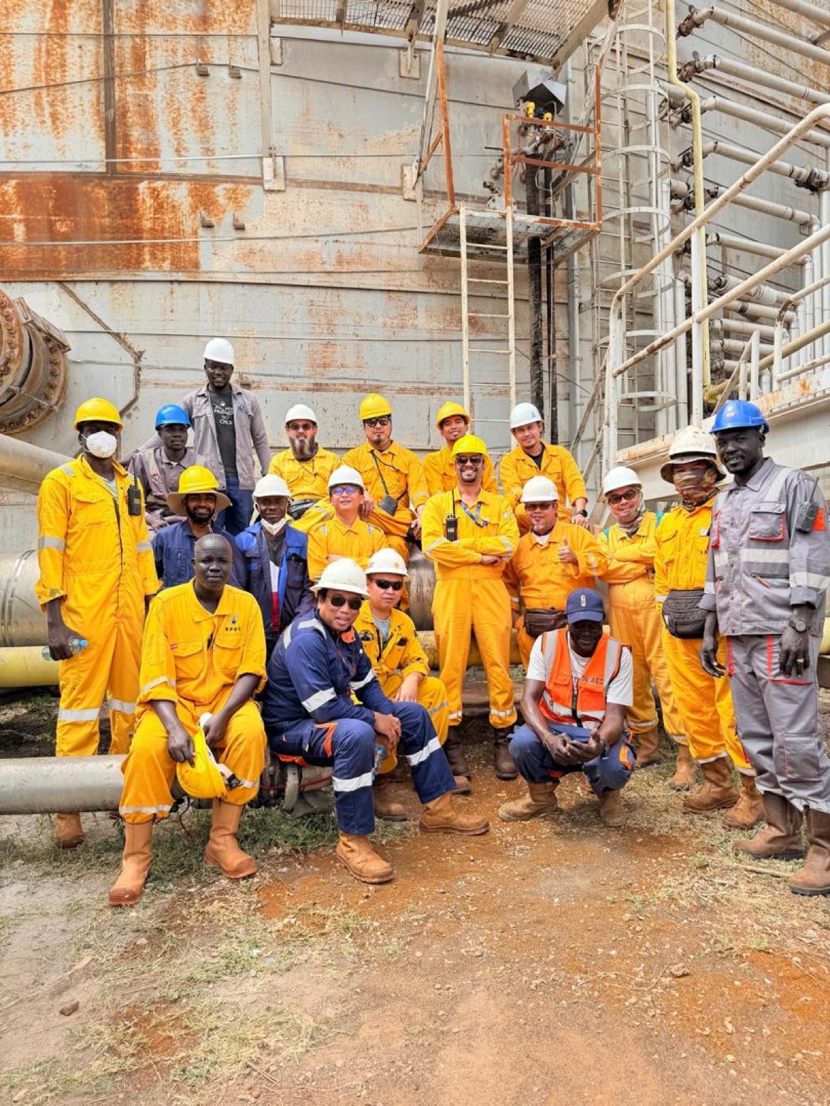 SWAED and SPOC project team at the FWKO tank farm